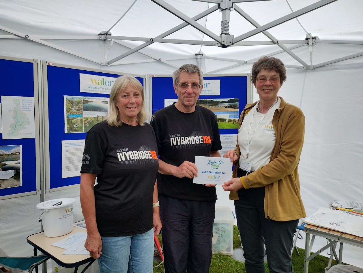 EVH donation from Ivybridge 10K to WATER