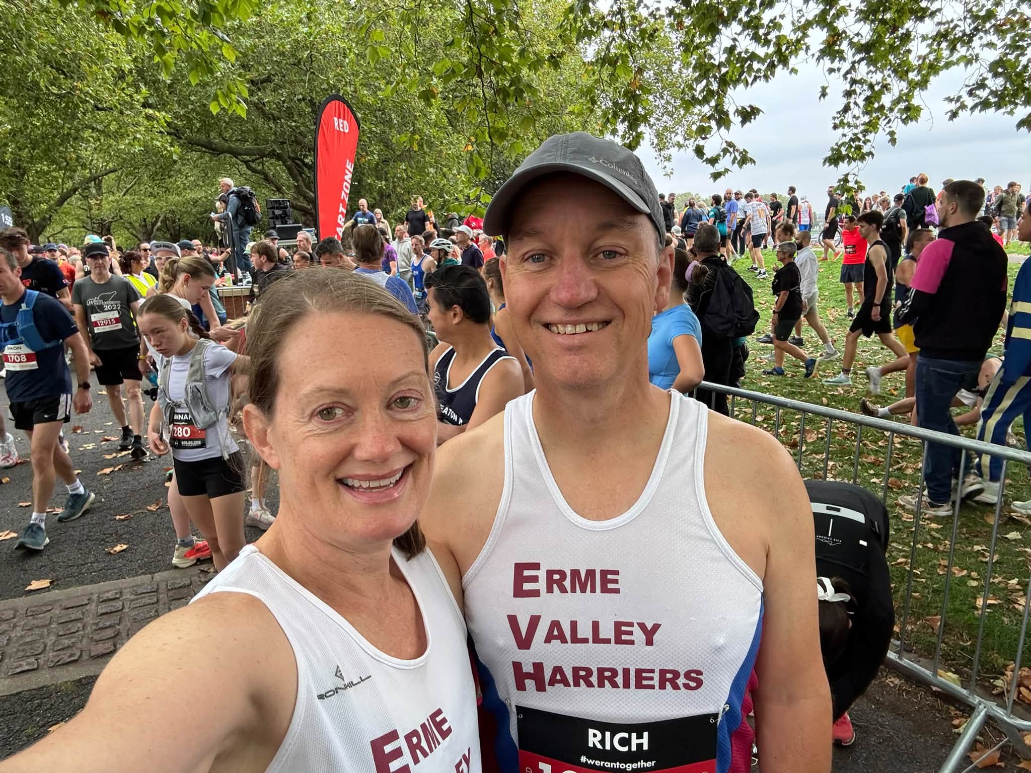 Athletes in Half marathon action